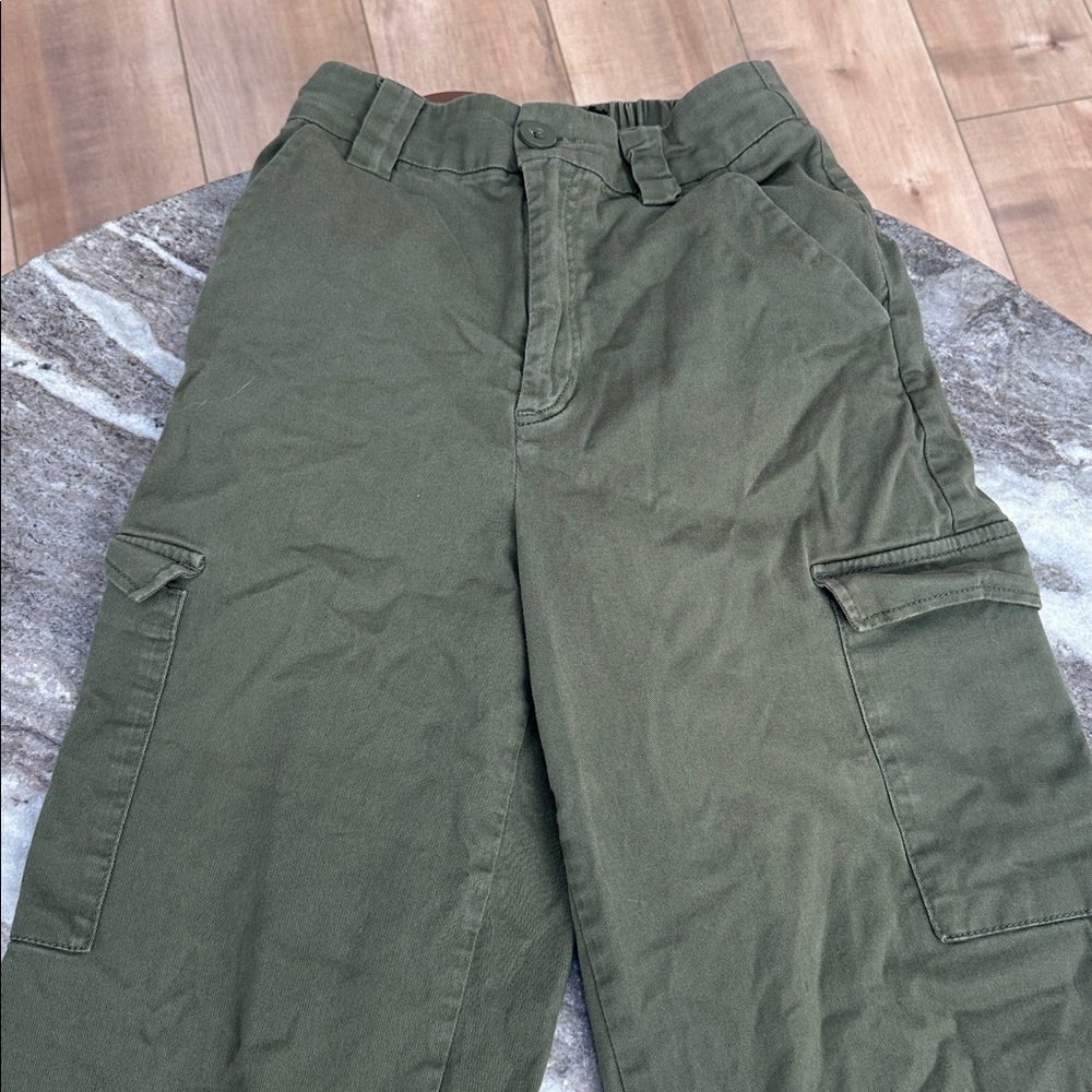Urban Outfitters BDG Green Utility Cargo Jogger High-Rise Pants Elastic Waist S - Picture 3 of 7